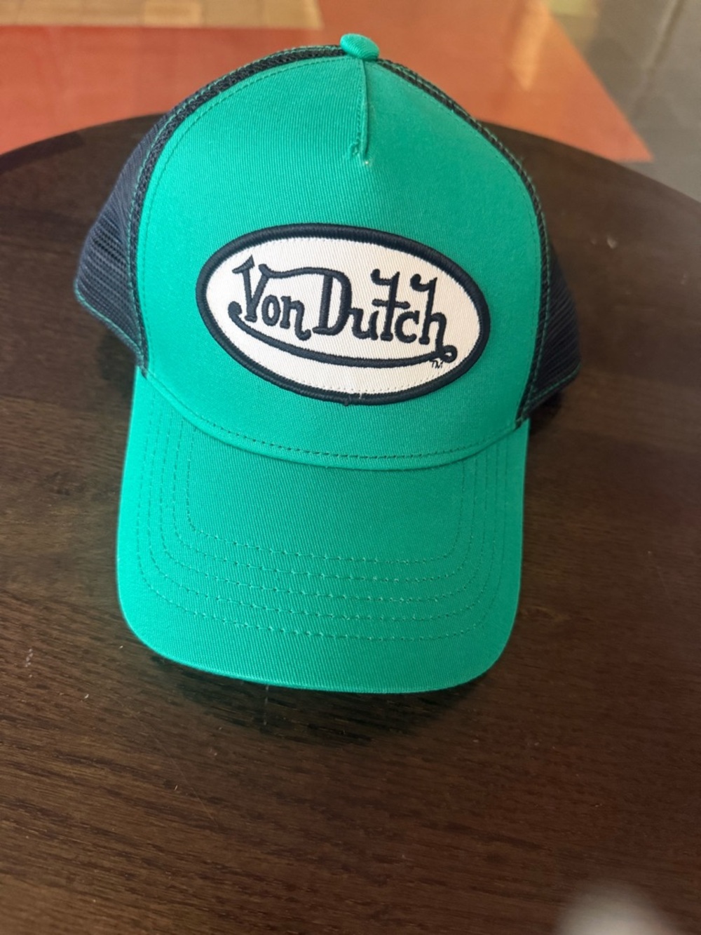 Von Dutch Trucker Cap Pre-Worn Green Black